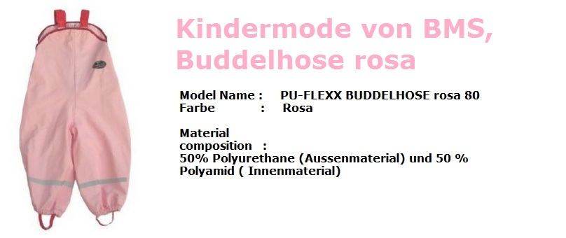 Buddel hose Kindermode