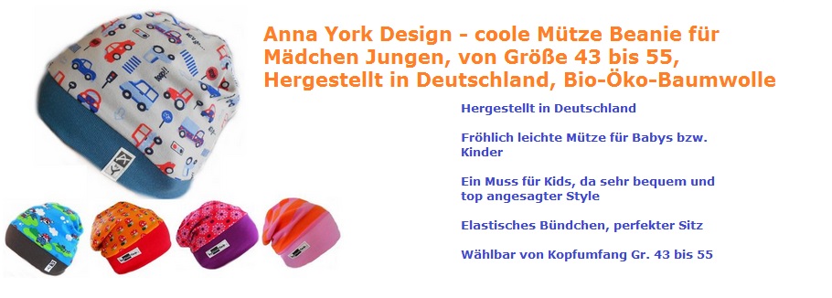 Anna York Design Mütze