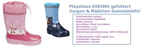 Eskimo Kleinkinder Gummistiefel Jungen und Mädchen